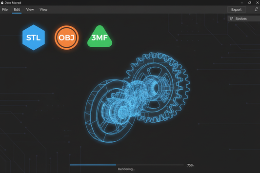 3D Baskıya Uygun Dosya Formatları — STL, OBJ, 3MF