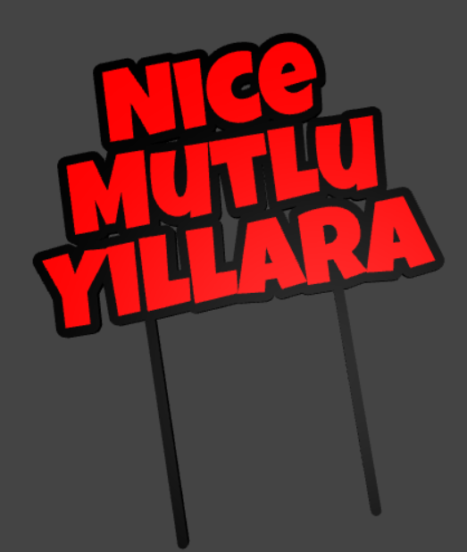Kişiselleştirilebilir Kutlama Yazısı