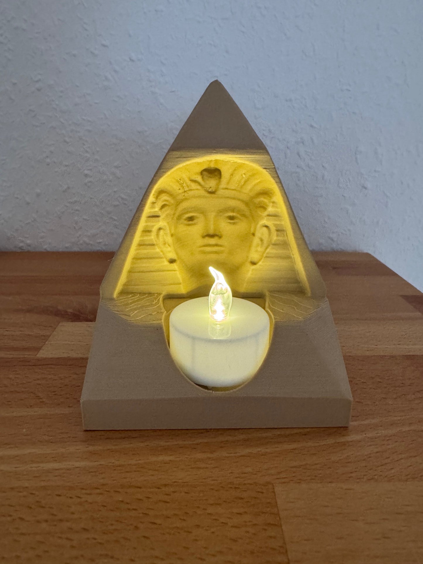 Firavun 3D Efekt Mum Lambası