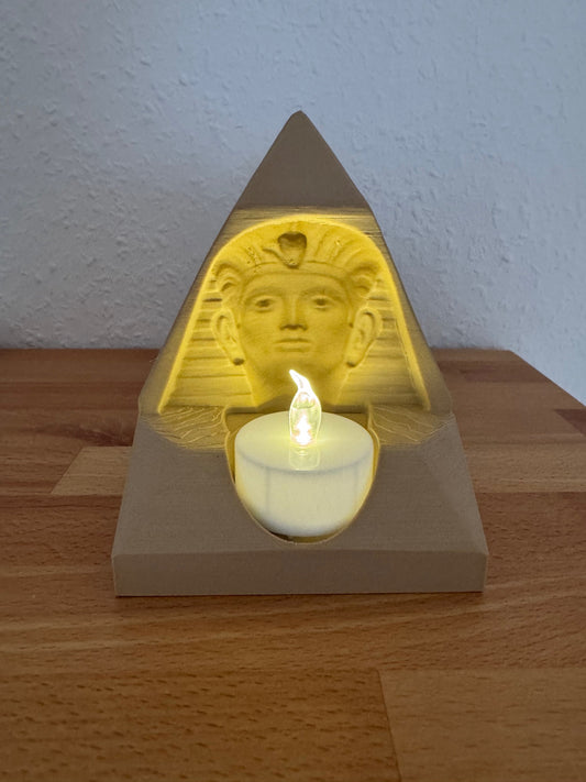 Firavun 3D Efekt Mum Lambası