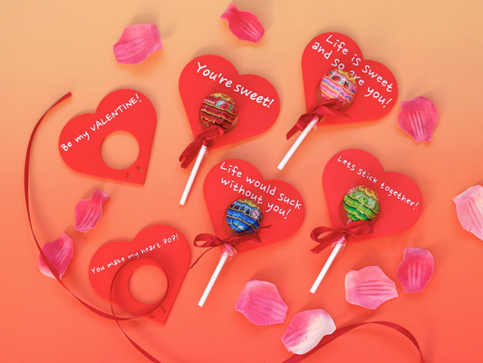 Sevgililer Günü Lolipop Tutucu
