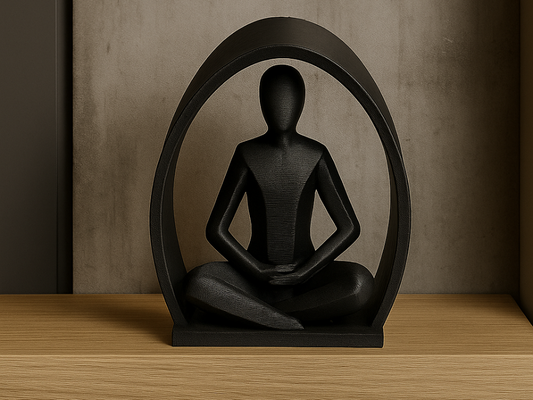 Zen Silence - Soyut Meditatif Sanat Heykeli